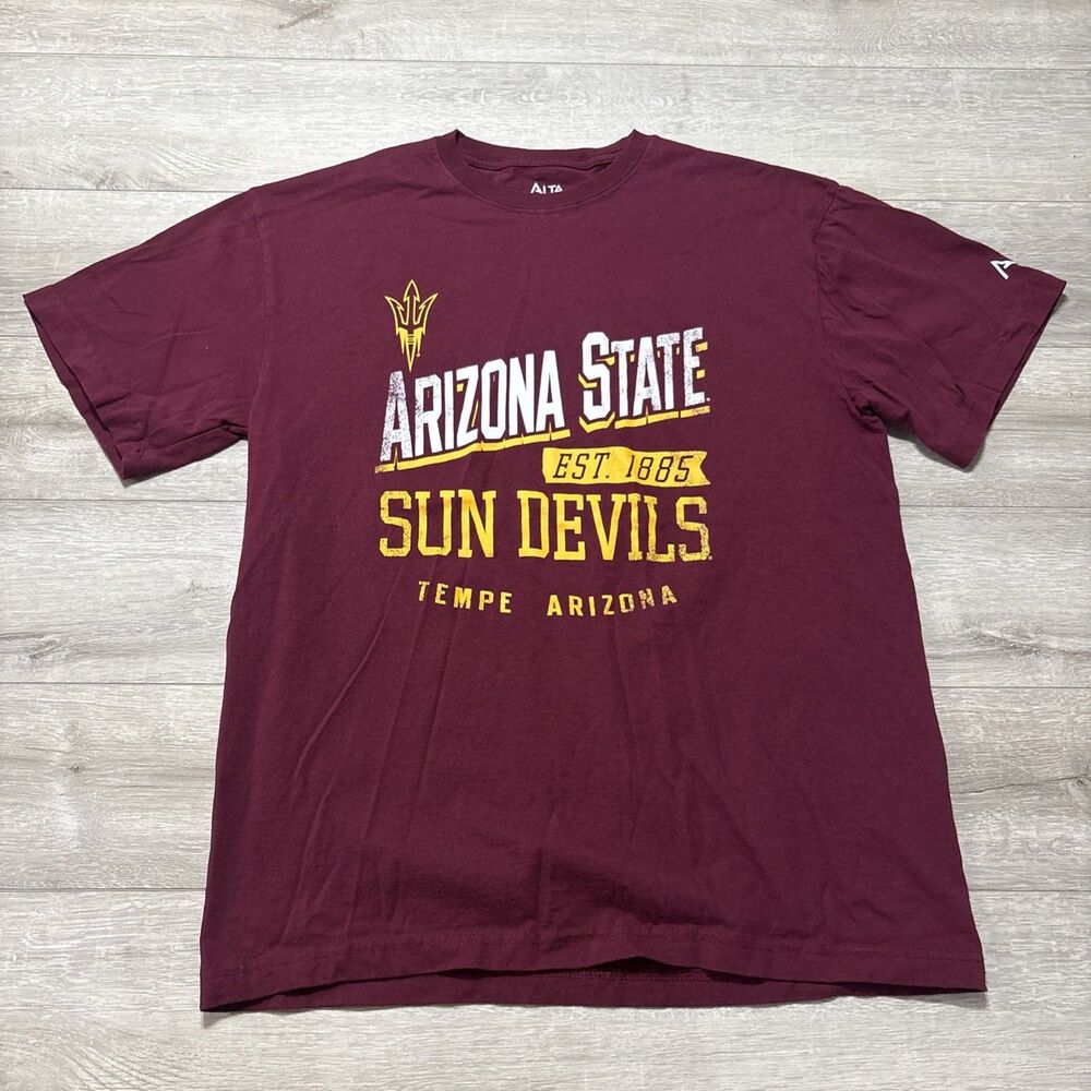 Arizona State Sun Devils T Shirt XL Maroon NCAA College Tempe Arizona Tee